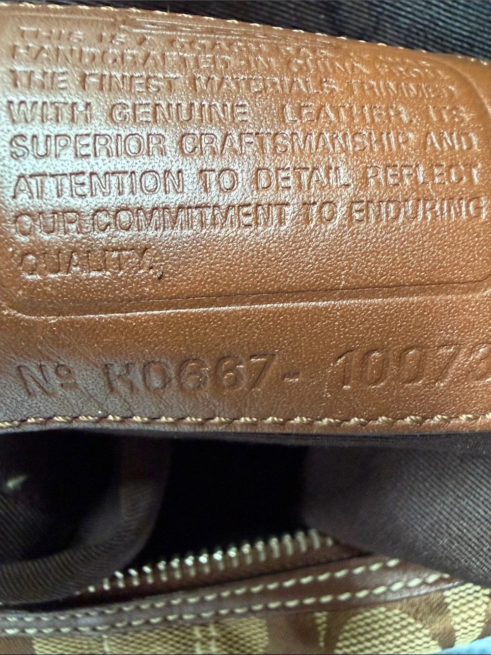 Vintage Y2K Coach Signature Canvas Leather Small Hobo Shoulder Bag